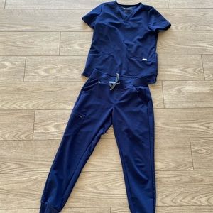 Navy Blue Figs Scrub Set Women’s